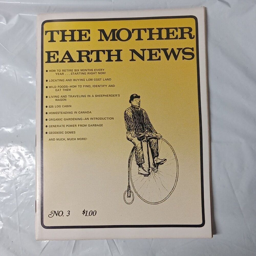Mother Earth News Magazine No. 3 Vintage 1970